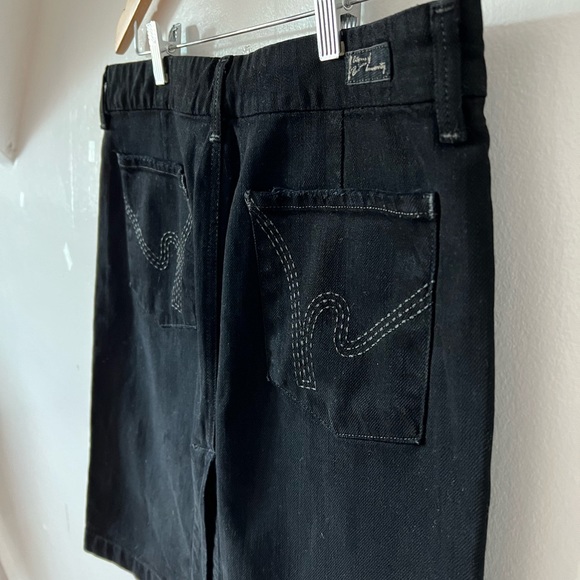 VTG 2003 Citizens 5 pocket black denim skirt sz 30 - Picture 10 of 13